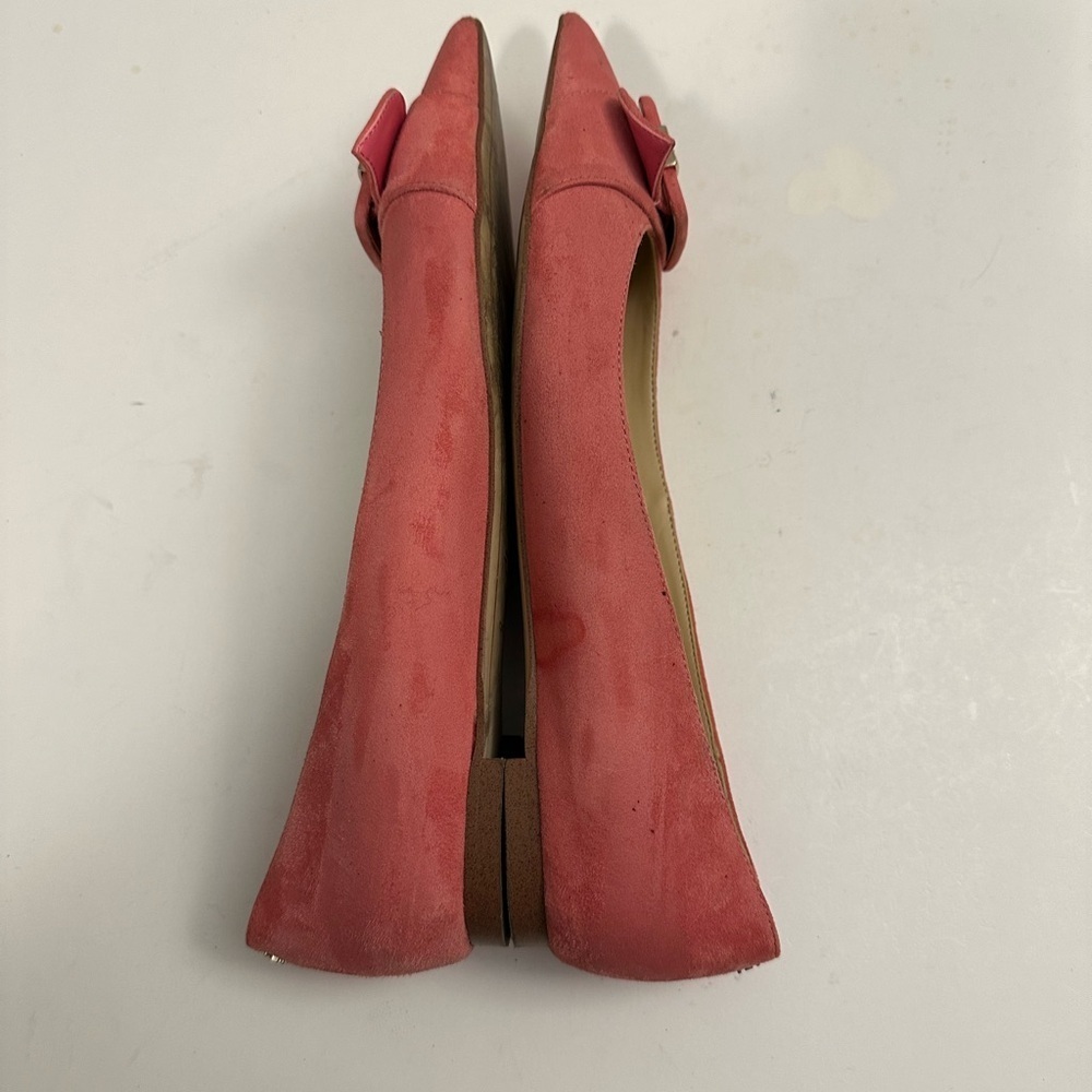 SAM EDELMAN Sonja Suede Leather Buckle Flats in Baltic Pink Size 9.5 - Picture 4 of 14